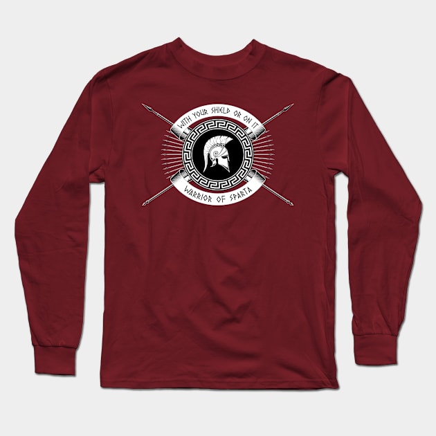 Warrior of Sparta Long Sleeve T-Shirt by Alex Birch